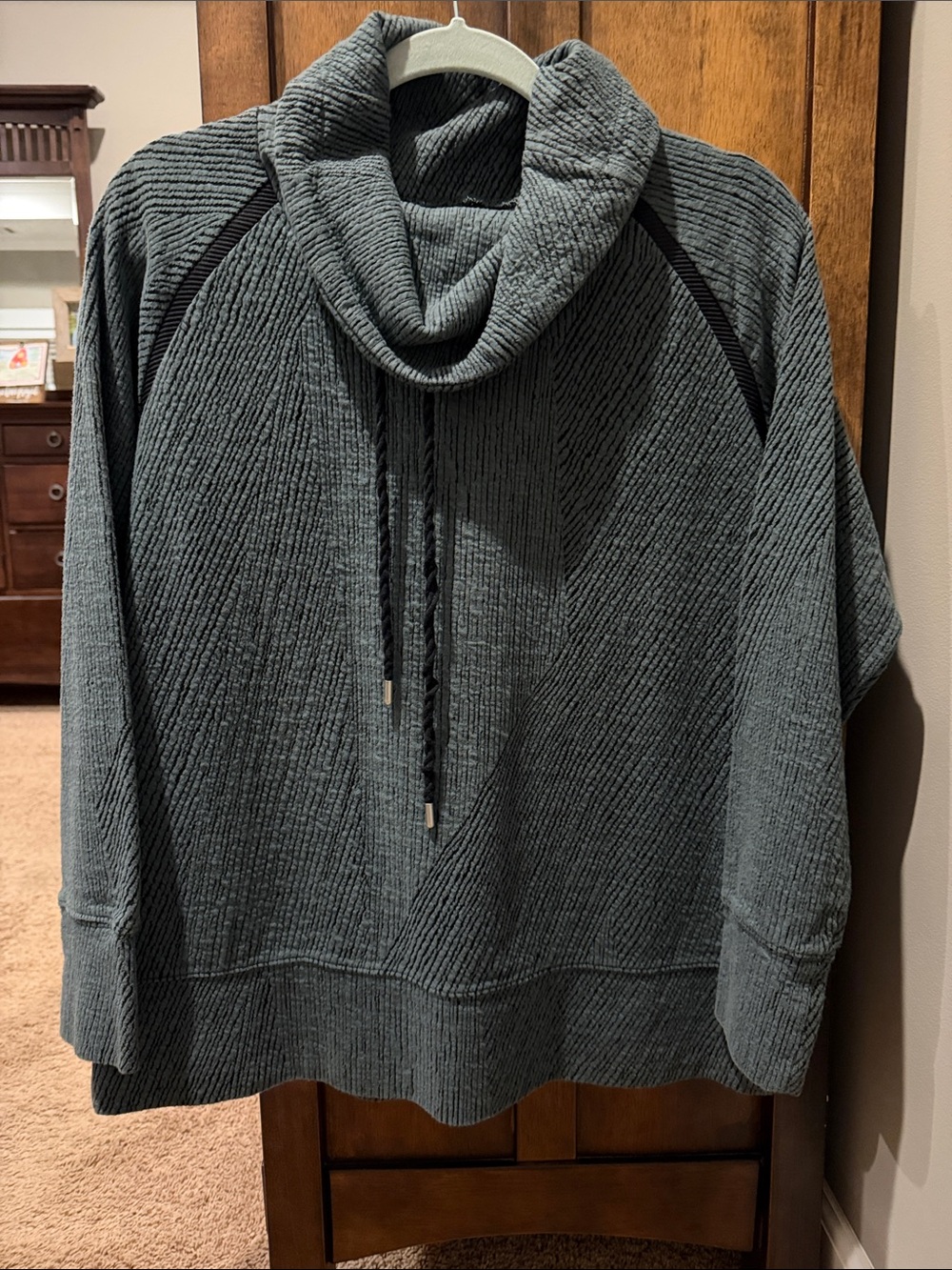 Women’s Kirkland Cowl Neck Knit Sweater - Slate Green